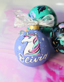 Personalized Unicorn Ornament