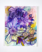 Violet Layers - 8" x 10"