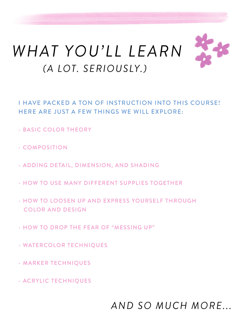 4 Weeks of Funky Florals - Online Class