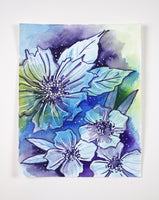 Washy Blues - 8" x 10"