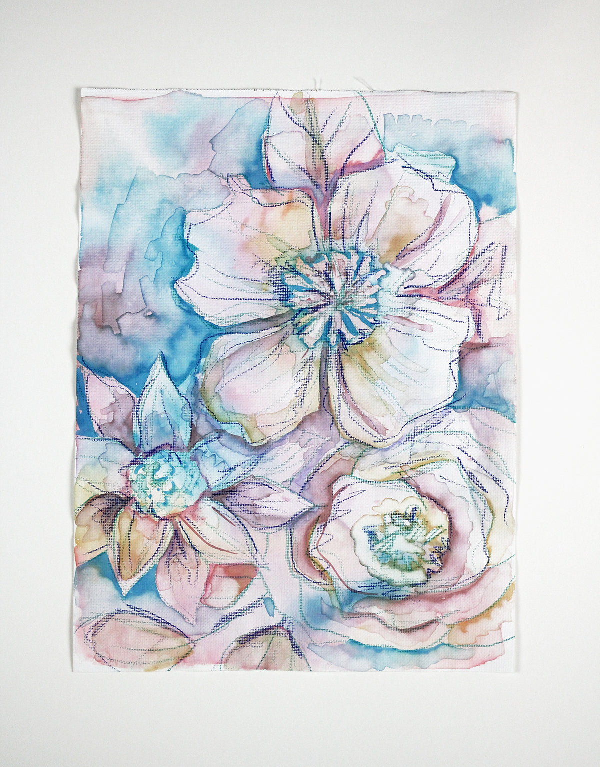 Washy Canvas Paper 1 - 8.75" x 11.75"