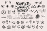 Whimsical Sketched Florals - Clipart and Patterns