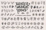 Whimsical Sketched Florals - Clipart and Patterns