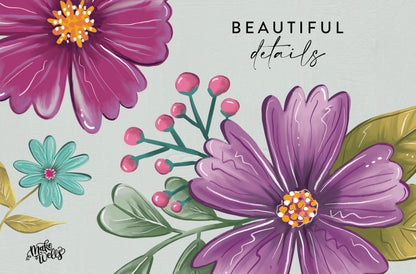 Wild Garden Florals - Clipart and Patterns