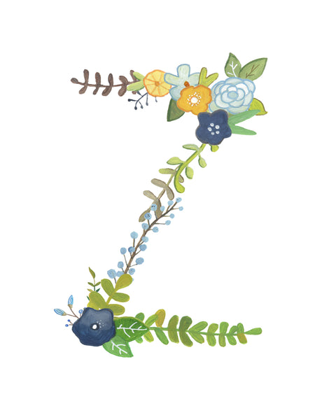 Z - Floral Alphabet