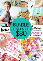 BUNDLE of 3 Classes: Hello Color, Creative Compositions, and Funky Florals