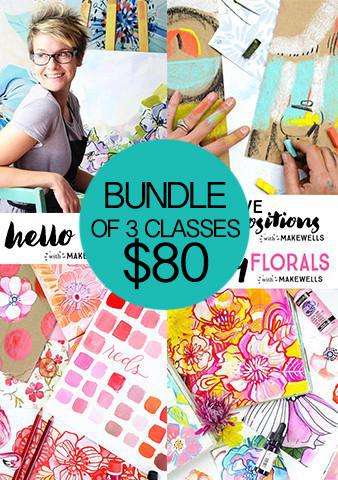 BUNDLE of 3 Classes: Hello Color, Creative Compositions, and Funky Florals