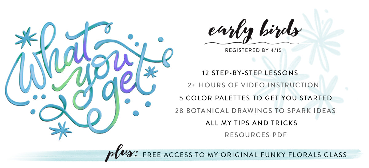 Funky Florals: ProCreate - Online Class