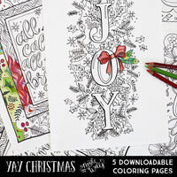 YAY Christmas Downloadable Coloring Pages