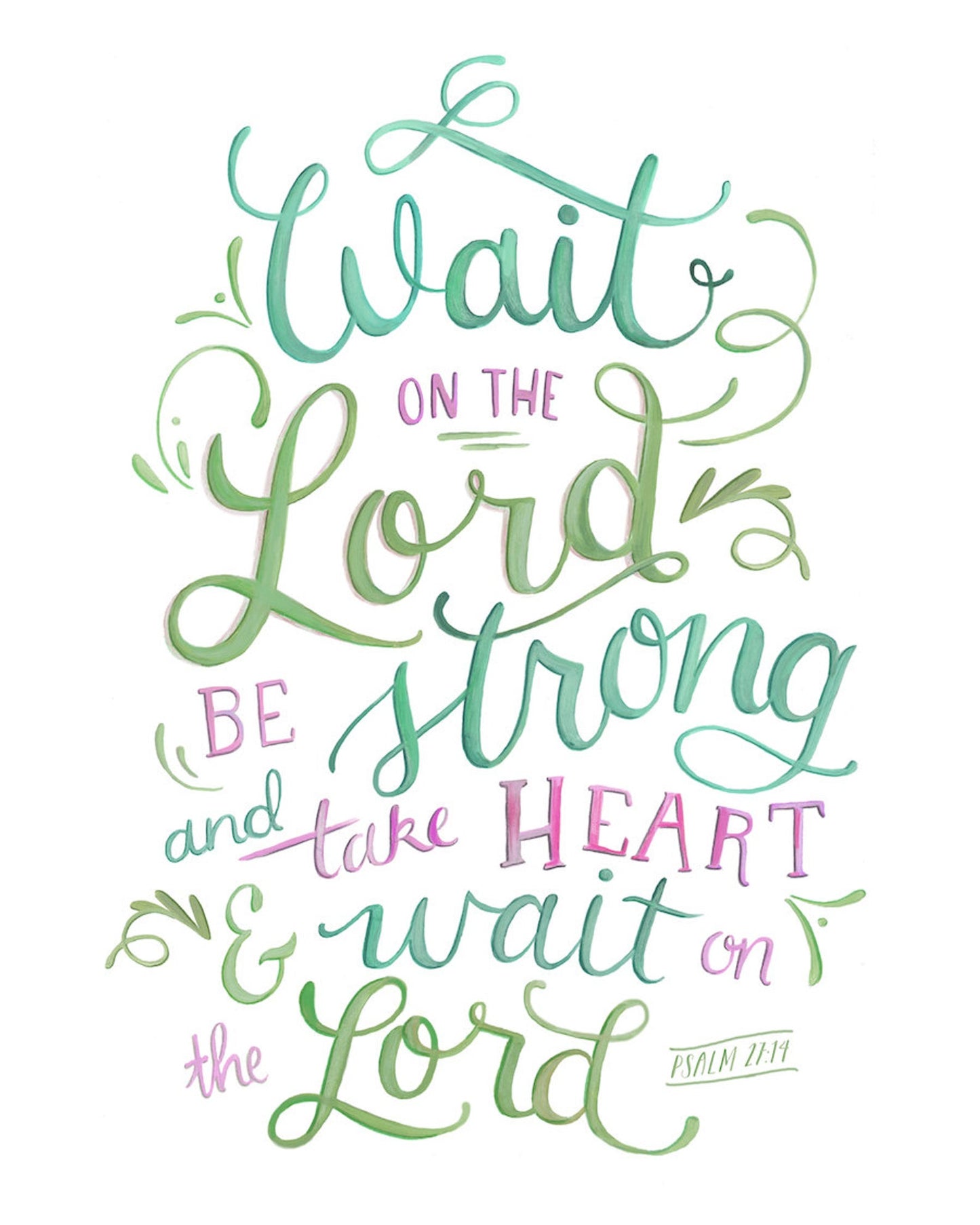 Psalm 27 Wait on the Lord...