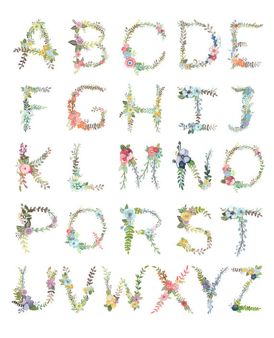 Floral Alphabet