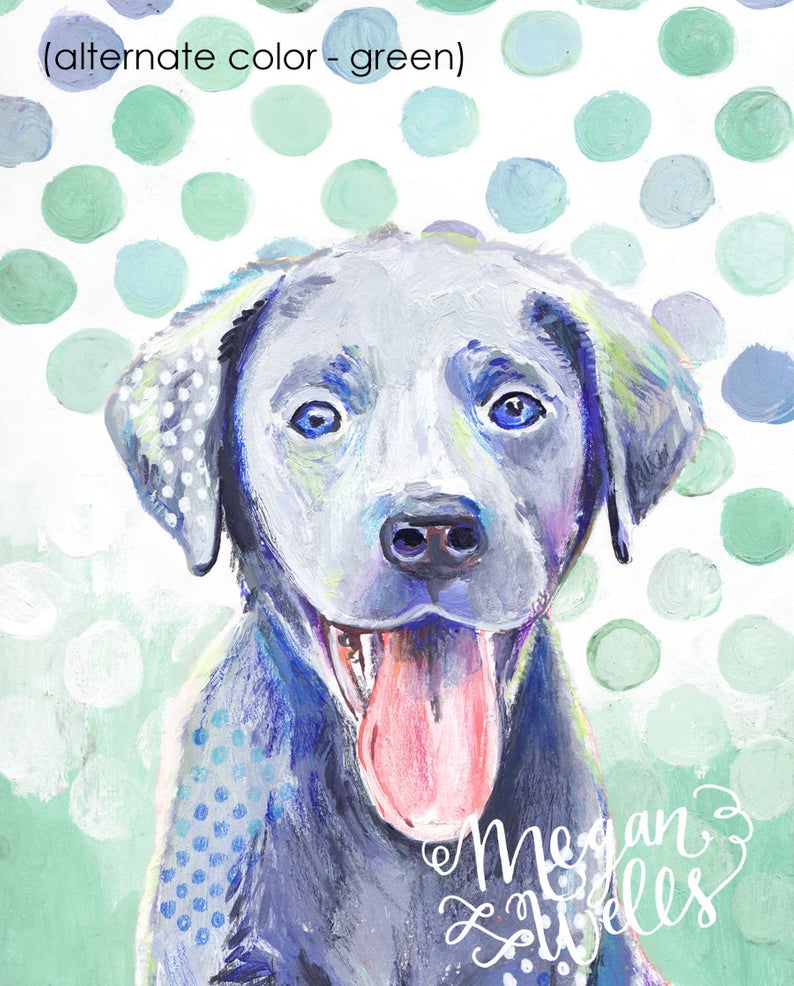 Grey Dog (Pink)