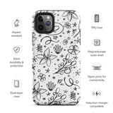 Happy Doodles Tough iPhone case