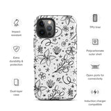Happy Doodles Tough iPhone case