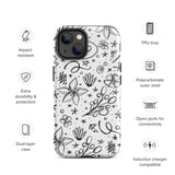 Happy Doodles Tough iPhone case