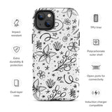 Happy Doodles Tough iPhone case