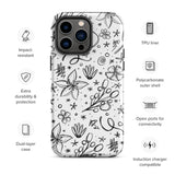 Happy Doodles Tough iPhone case